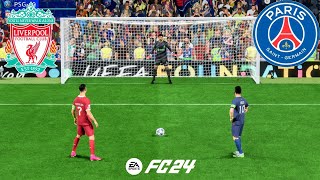 PSG VS LIVERPOOL | FC 24 PENALTY SHOOTOUT | RONALDO VS MESSI | UCL FINAL  PS5 GAMEPLAY