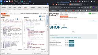 SQL Injection UNION, Finding a Column Containing Text | Web Security Academy | Portswigger Labs