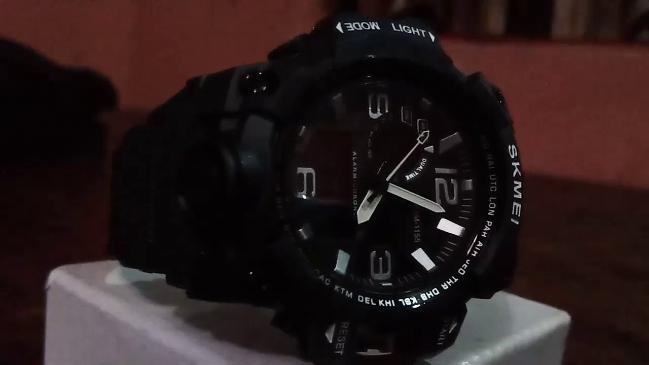 Awex skmei sports multifunctional dual time digital blue dual men's watch