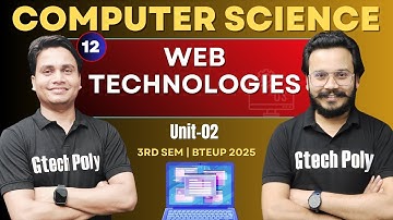 Web Technologies | HTML | Unit -02 P-08 | 3rd Sem by Deepak Sir BTEUP 2025