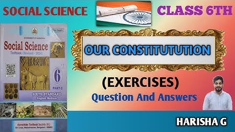 Our constitution/6th social science / exercise question and answers #socialscience #social 