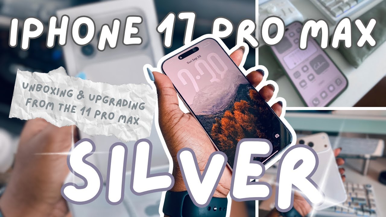 Iphone 17 Pro Max 🩶 Silver Unboxing -- Upgrading from the 11 pro max 😱
