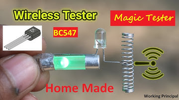 Non-Contact AC Tester Using BC547 | Homemade Magic Tester for Wireless AC Line Detection