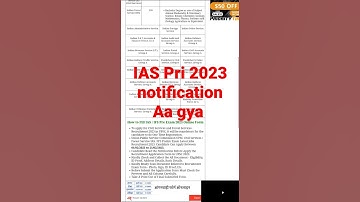 UPSC CSE PRI 2023 notification out | Ias pri 2023 notification aa gya #upscpre2023 #shortnews #short