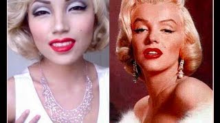 Marilyn Monroe  Make-up Transformation !!!