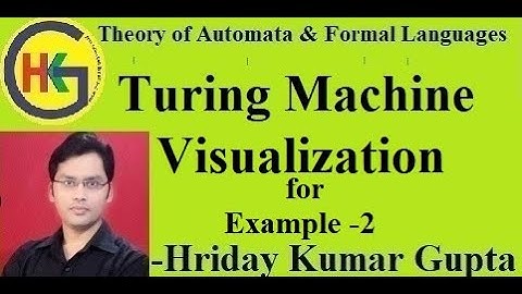 #Turingmachine #jflap #toc  #automata  Turing Machine -Part-6, EX-2 (Visualization)