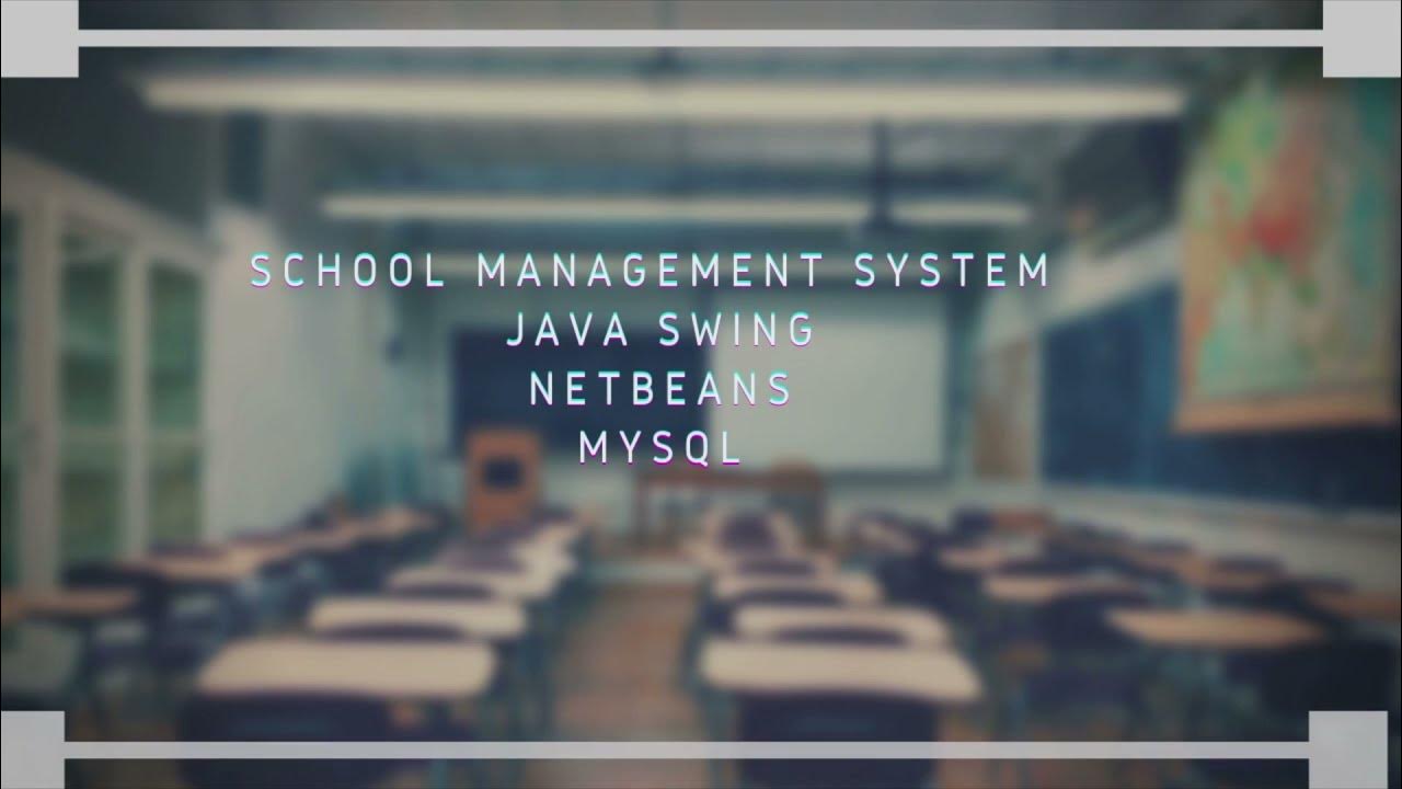 School Management System - Java Swing - MySQL - School Project - YouTube