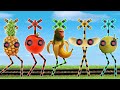 【 踏切アニメ 】 色んな所で合流する不思議なカラフル踏切カンカン🍉🥥 🍎Italian Incredibox as Fumikiri Railroad Crossings Meme