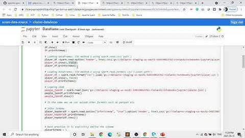 3. Creating and Loading the data into Pyspark Dataframe
