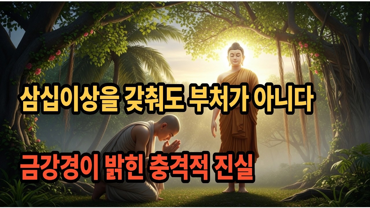 삼십이상을 갖춰도 부처가 아니다 - 금강경이 밝힌 충격적 진실