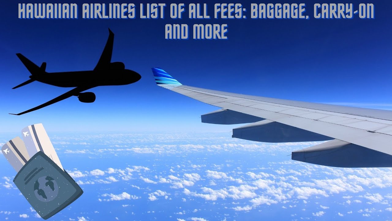 Hawaiian Airlines List of All Fees 