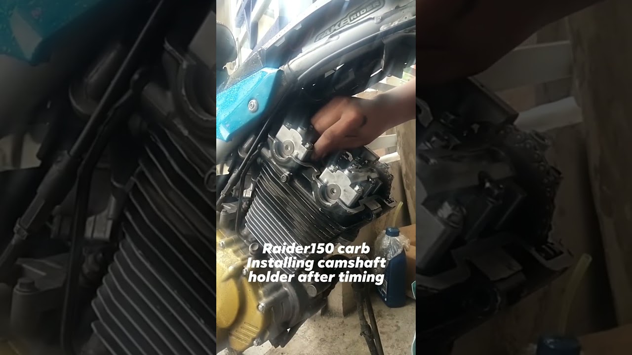 installing camshaft holder r150 carb
