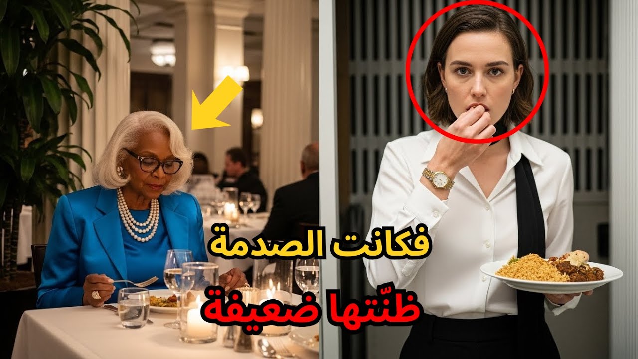.نادلة عبثت بطعام امرأة مسنّة… ولم تكن تعلم أنها والدة مالك المطعم