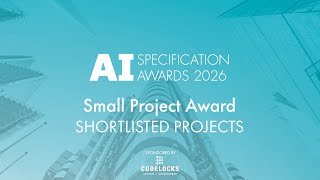 AI Specification Awards 2026 | Small Projects Award shortlisted projects