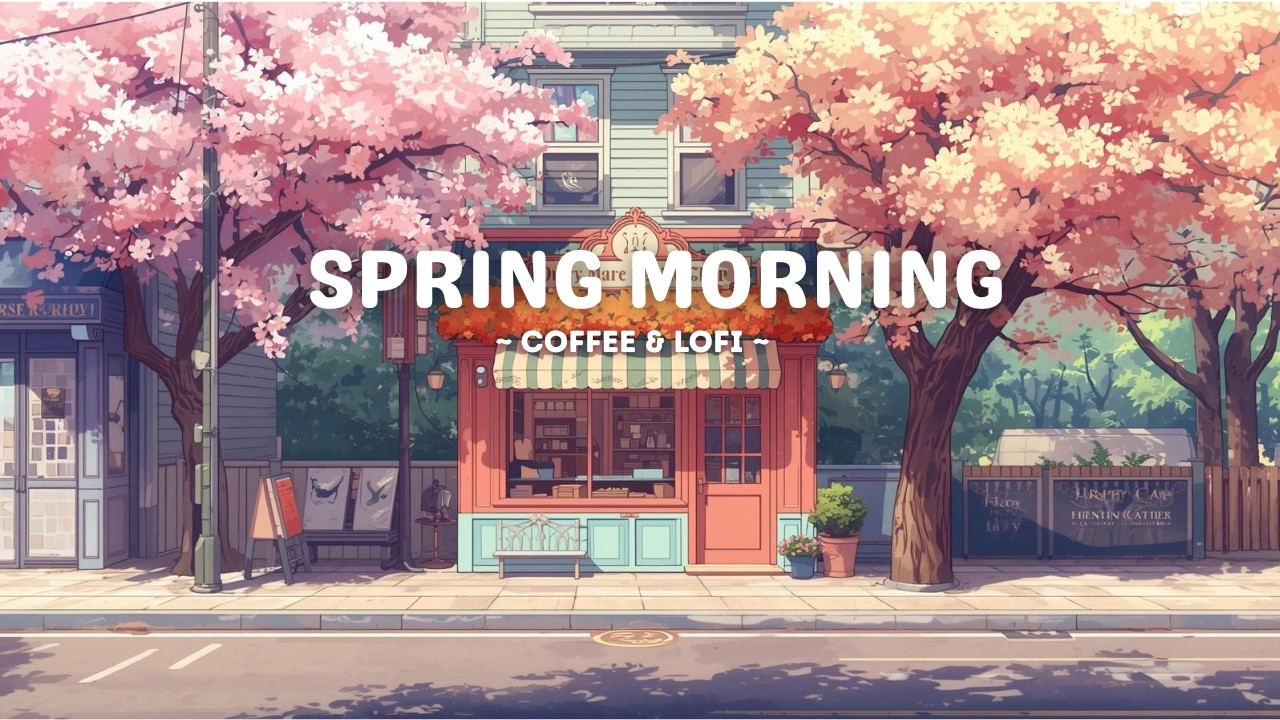 Spring Morning 🌿 Cozy Café ☕ Lofi for Anxiety, Overthinking & Better Mood