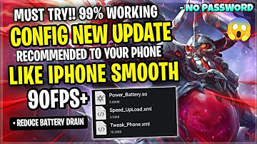 New! Smooth Like iPhone & Fix Lag In Mobile Legends | Config Ml Anti Lag - Patch Novaira