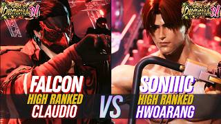 T8 ✪ FALCON (High Ranked Claudio) 🆚 SONIIIC (High Ranked Hwoarang) ✪ Tekken 8 High Level Replay