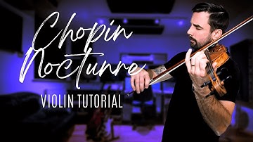 Chopin Nocturne in C# Minor - Violin Tutorial