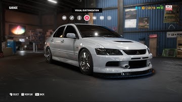 Car Customization in NFS payback (Lancer evolution ix)