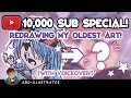 Redrawing My Oldest Art! | 10,000 subs SPEEDPAINT