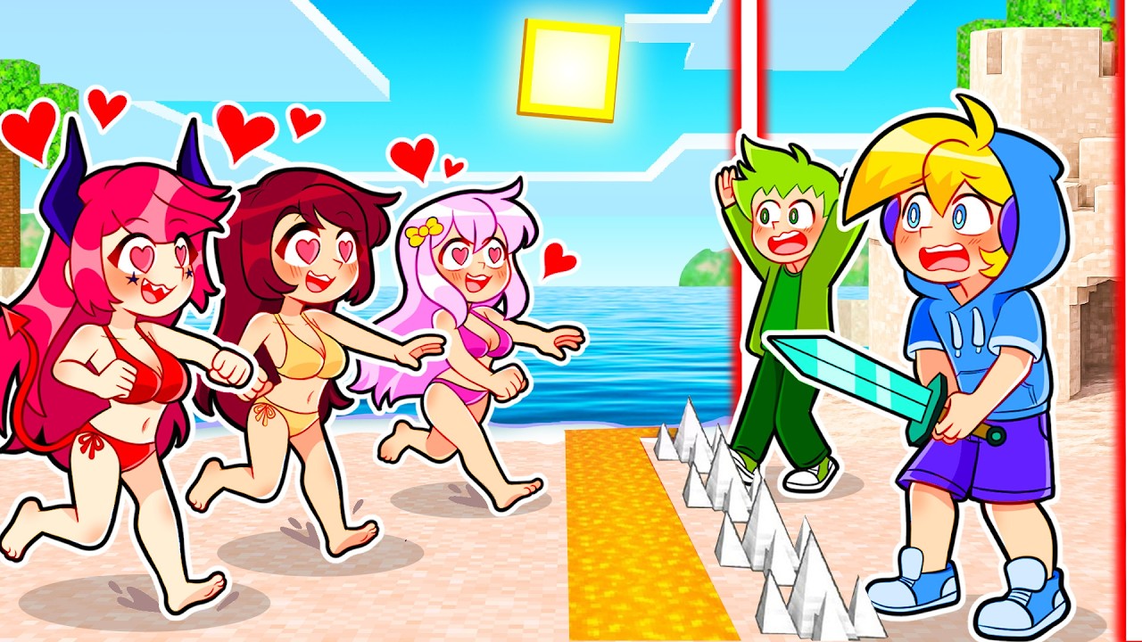 MALEDIZIONE d'AMORE vs ISOLA DESERTA su Minecraft!