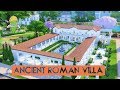 Sims 4  house building  ancient roman villa plumbuilders collaboration