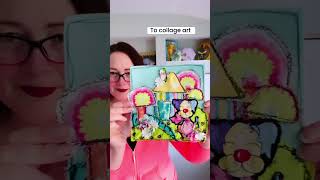 From Fabric Scraps to Art #fabricscraps #fabricart #recycledart #mixemedia