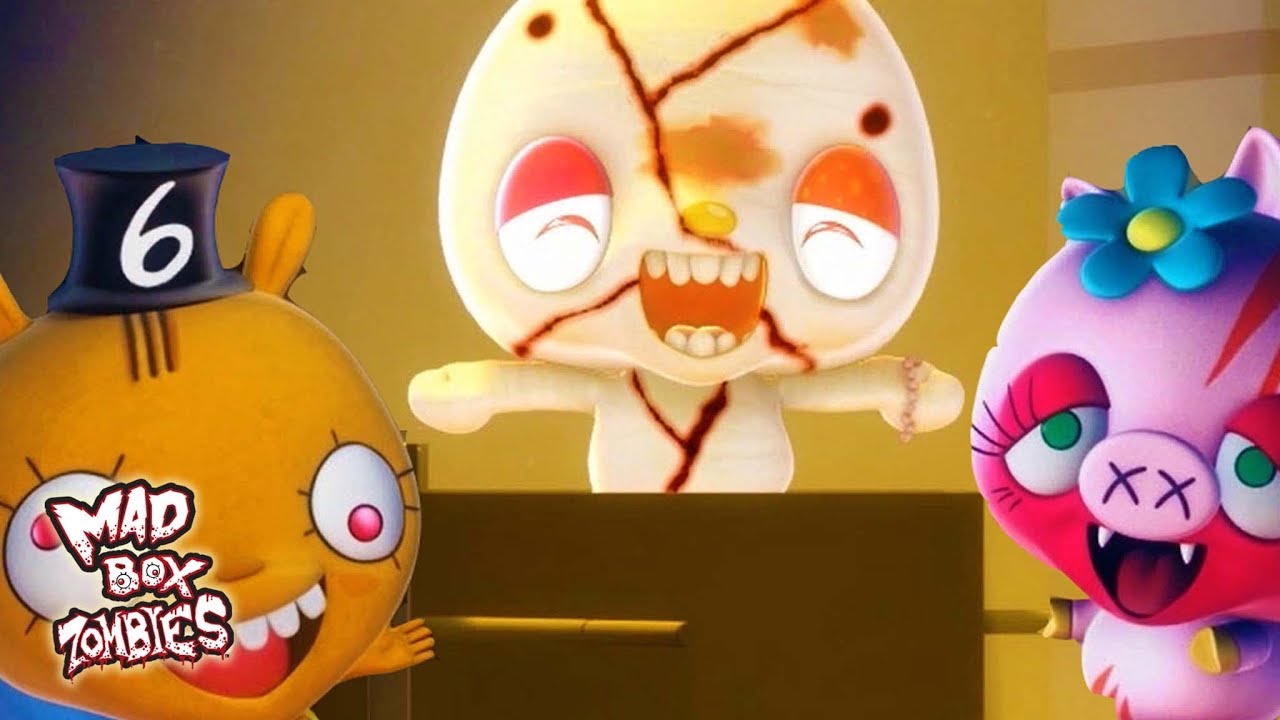 Funny cartoons for adults: A Zombie Loses His Dentures - Mad Box Zombies