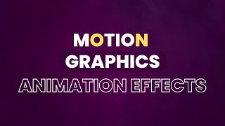 Adobe after effect tutorial | Animation effects | Background motion effects