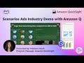 Super Bowl Ads Demo Using Scenarios with Amazon Q: Amazon QuickSight Learning Series