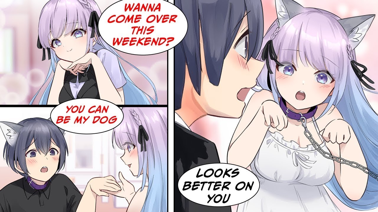 [Manga Dub] The pretty girl next to me told me to come over to her house to be her pet...!? [RomCom]