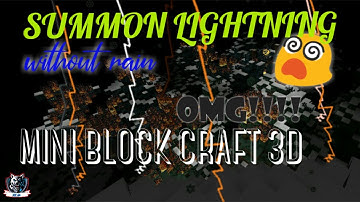 (#500subscribers_spical)HOW TO CREATE SUMMON LIGHTNING IN MINI BLOCK CRAFT 3D BY:NK.in