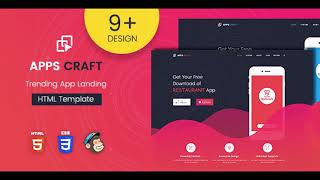 Apps Craft - App Landing Page | Themeforest Website Templates and Themes Crafting Work Application Templates For Maximum Impact