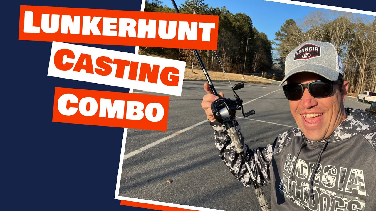 Reel Time Review of the Lunkerhunt Combat casting combo- Under $150 two  Piece casting rod combo. 