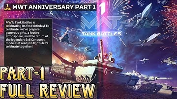 MWT 1st YEAR ANNIVERSARY PART-1 - Full Review And Free Gacha Tank ☠️🔥| MWT 