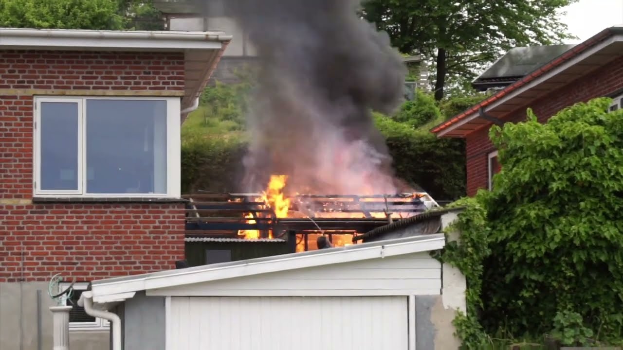 30.05.22 Fem høns omkommet i brand i udhus på Sprogøvej i Korsør