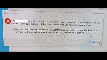 account restrictions are preventing this user from signing in Windows Sharing