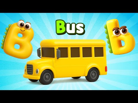 I am "B" monster - Alphabet letter B song (New 3D version)