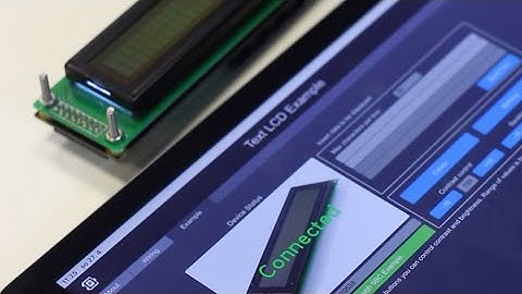 Display Text on LCD Display with Phidgets and FileMaker App