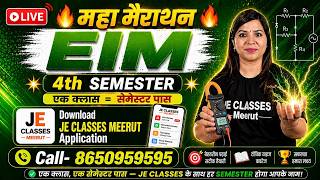 🔥महा मैराथन Electronic Instrumentation &amp; Measurement एक क्लास सेमेस्टर पास 60/60 number का वादा |JEC