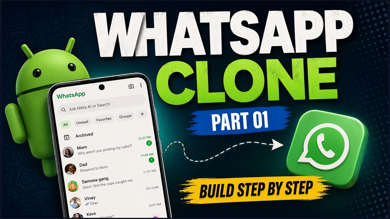 WhatsApp Clone in Android Studio #01 | Splash & Welcome Screen ...