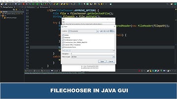 Java GUI Tutorial #58 - Create a FileChooser Using JFileChooser In Java GUI Swing