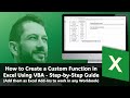 📊 Create Custom Functions Excel | Free Practice Sheet! | Step-by-Step Guide