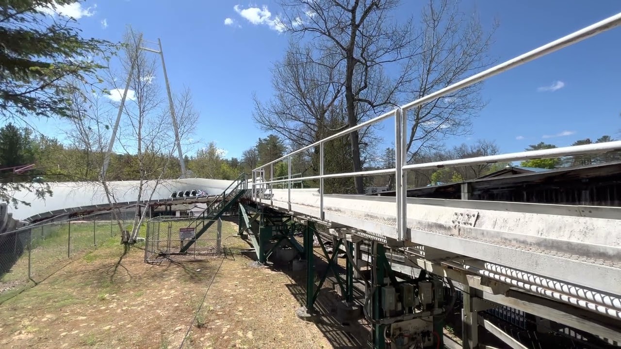 Alpine Bobsled Offride PoV 6/19/2022 || United Kingdom Sled Finale | Six Flags Great Escape