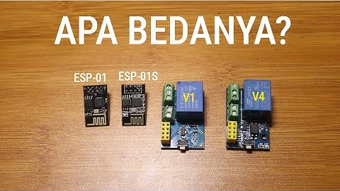 Tutorial Arduino Pemula #15 - Perbedaan ESP01 vs ESP01S & module relay wifi ESP 8266 01 esp 01 V1/V4