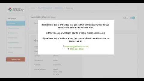 WillSuite Tutorials #4 - Creating a mirror submission