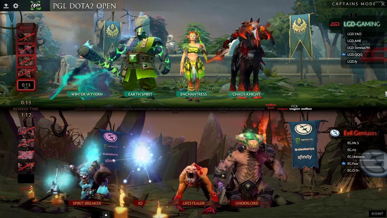 EG vs LGD Game 1 - PGL (Draft Analysis)