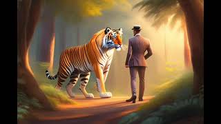 There comes the Tiger in English | Stories for Teenagers Resimi