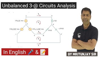 7.03 Unbalanced Three phase Circuits Analysis in English | 3 Phase Unbalanced Load |  Mritunjay Sir