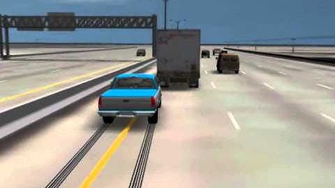 Litigation Animation of Truck Rear-End Collision by CSI Forensics 281-515-2306